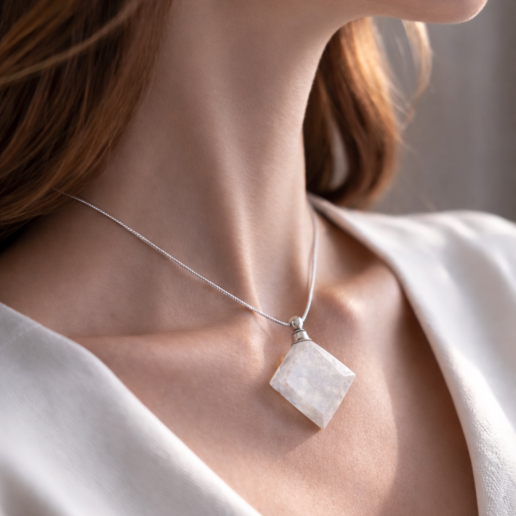 Boelia™ Collar de MiniBotella de Piedra Natural