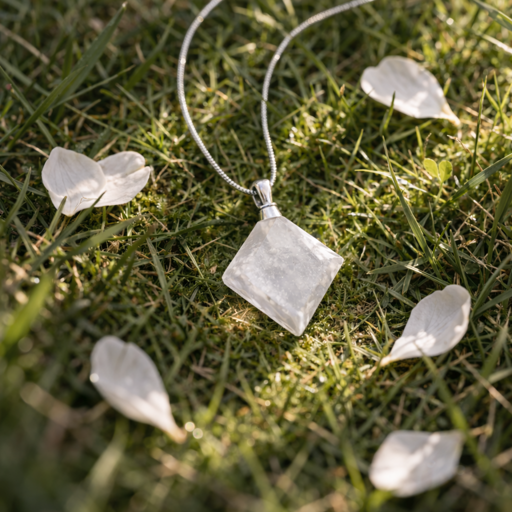 Boelia™ Collar de MiniBotella de Piedra Natural